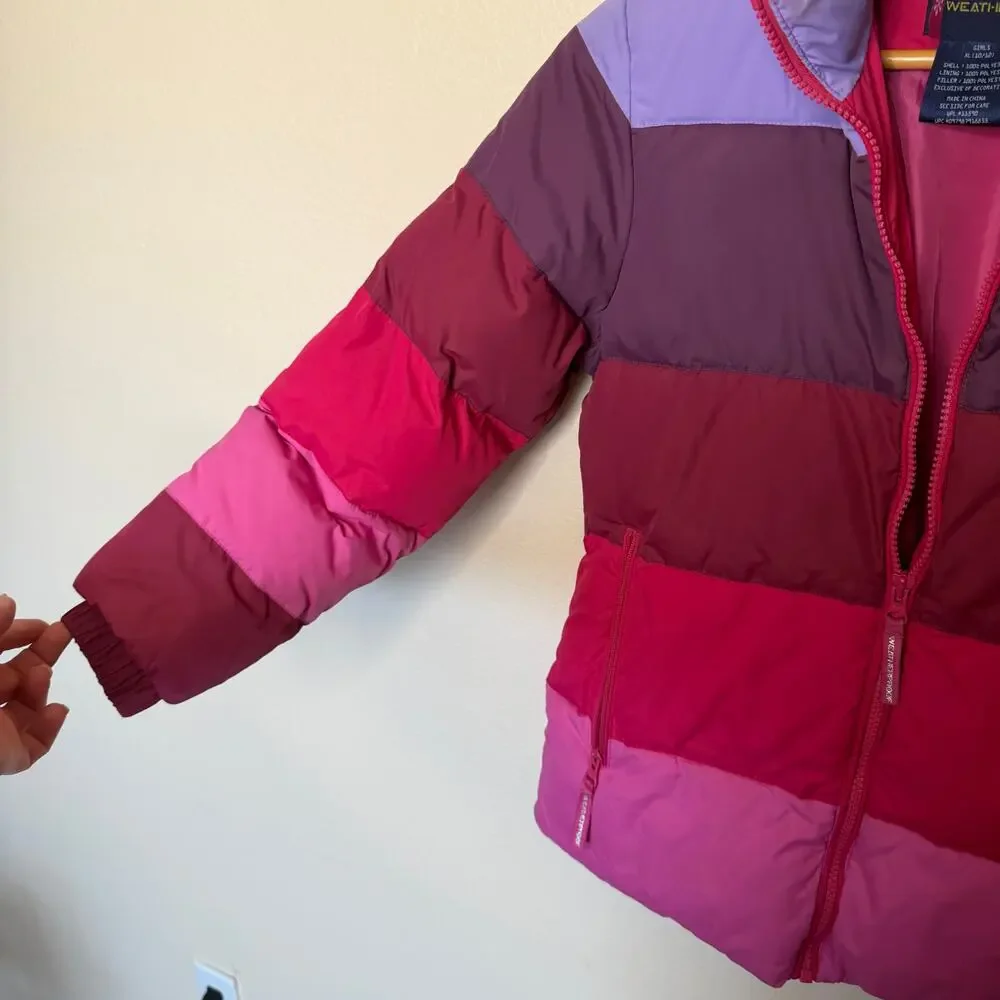 Weatherproof Garment Company Purple Pink Puffy Jacket XL 10/12